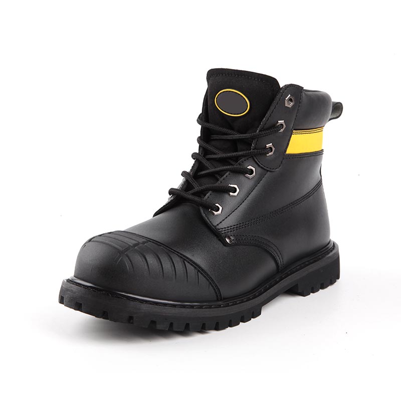 Mid-Cut Full-Grain Smooth Leather Construction Safety Shoes Mid-Cut Full-Grain Smooth Leather Construction Safety Shoes